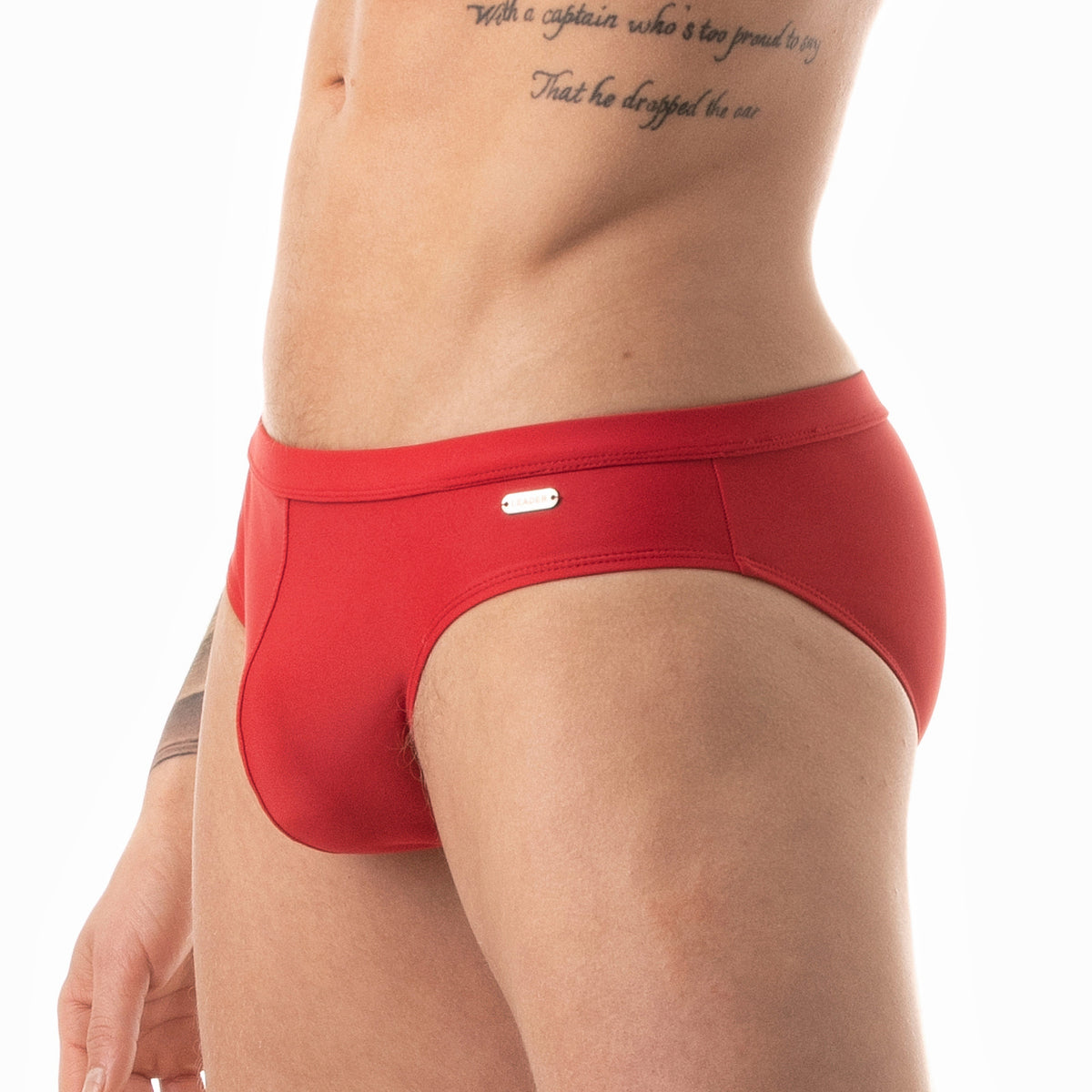 Klassischer Bikini von Swunderwear, Rot-0