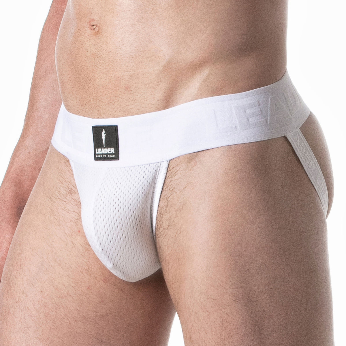 Sport-Jockstrap aus Mesh, Weiß-0