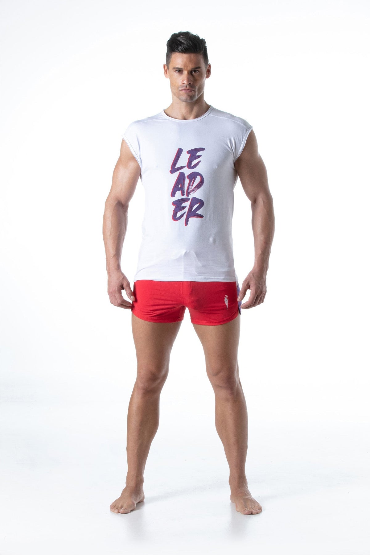 Hero LDR T-Shirt Weiß Lila-2