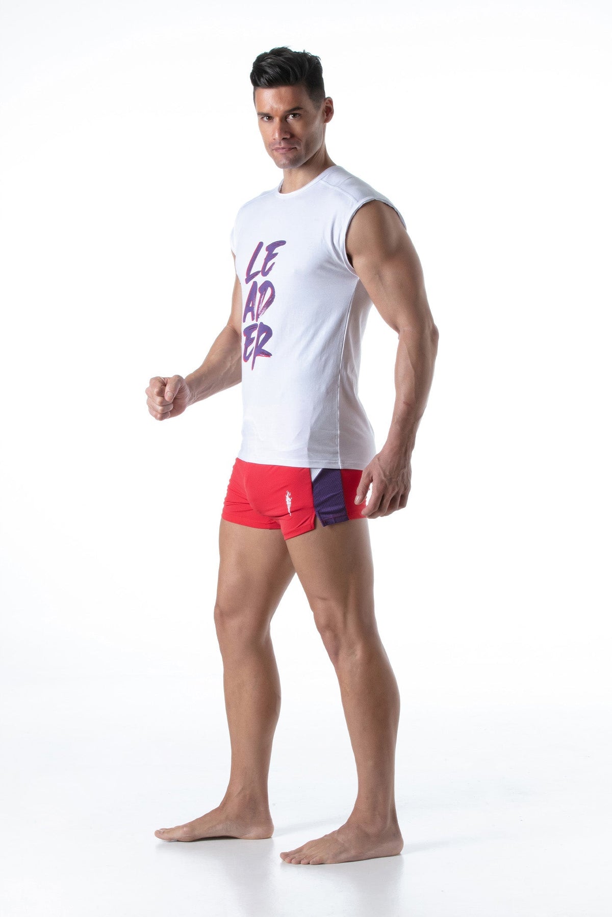 Hero LDR T-Shirt Weiß Lila-3