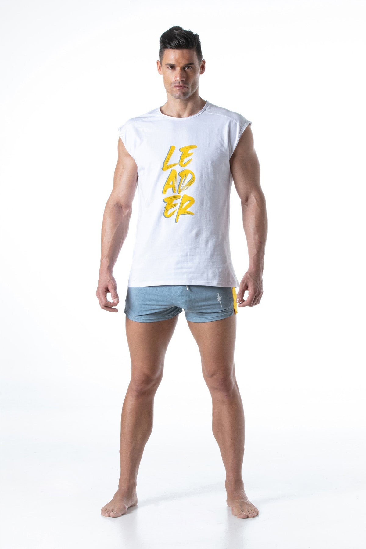 Hero LDR T-Shirt Weiß Gelb-2