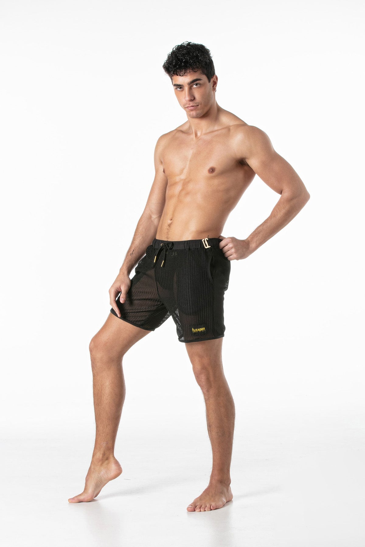 Invictus Mesh-Shorts Schwarz-3