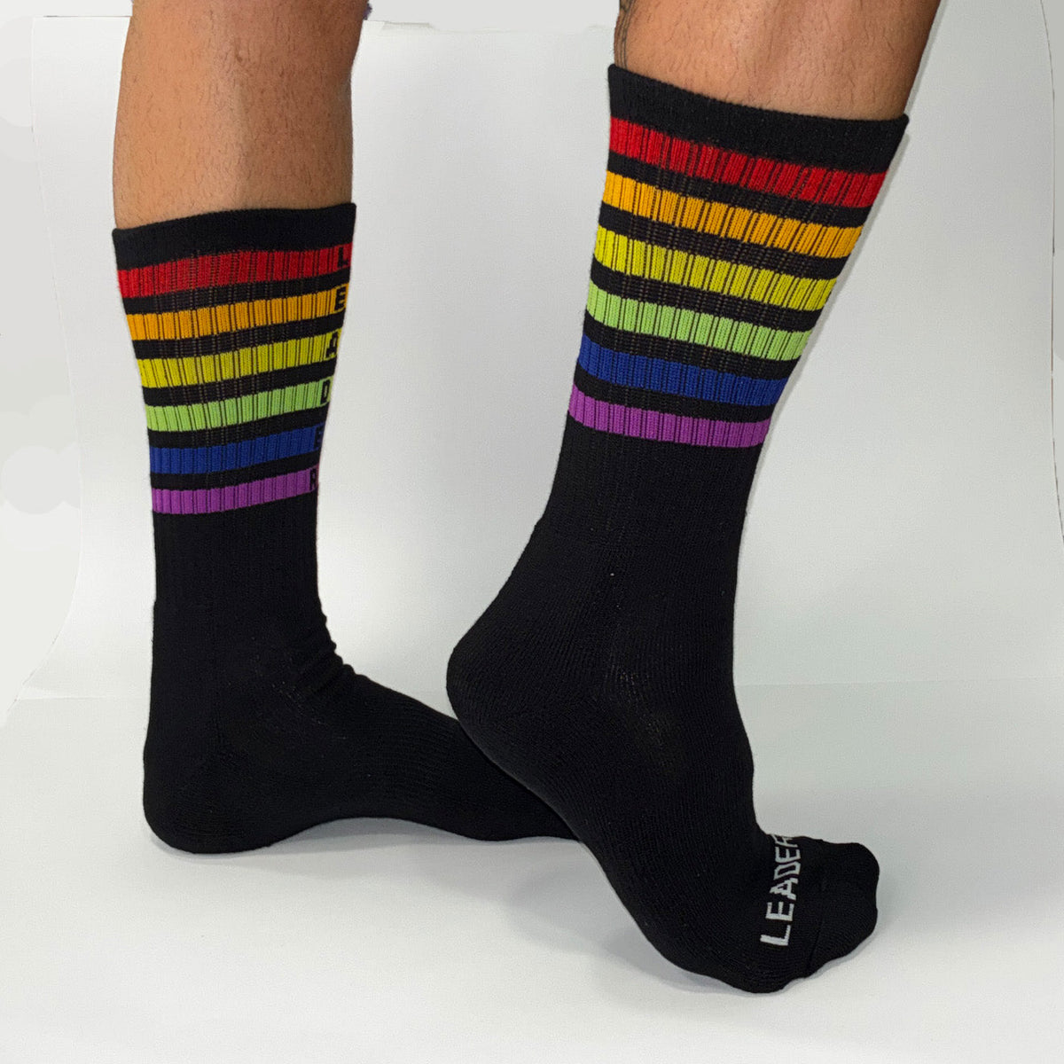 Pride Stripes Crew-Socken Schwarz-0