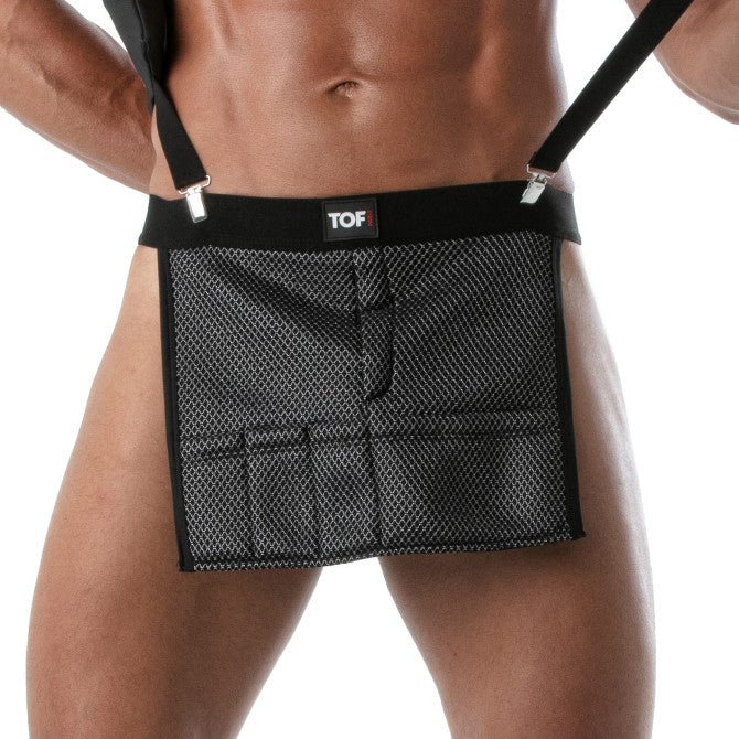 3D - Taillenschürze Schwarz/Grau - TOF Paris - Shop Deutschland Noodosz
