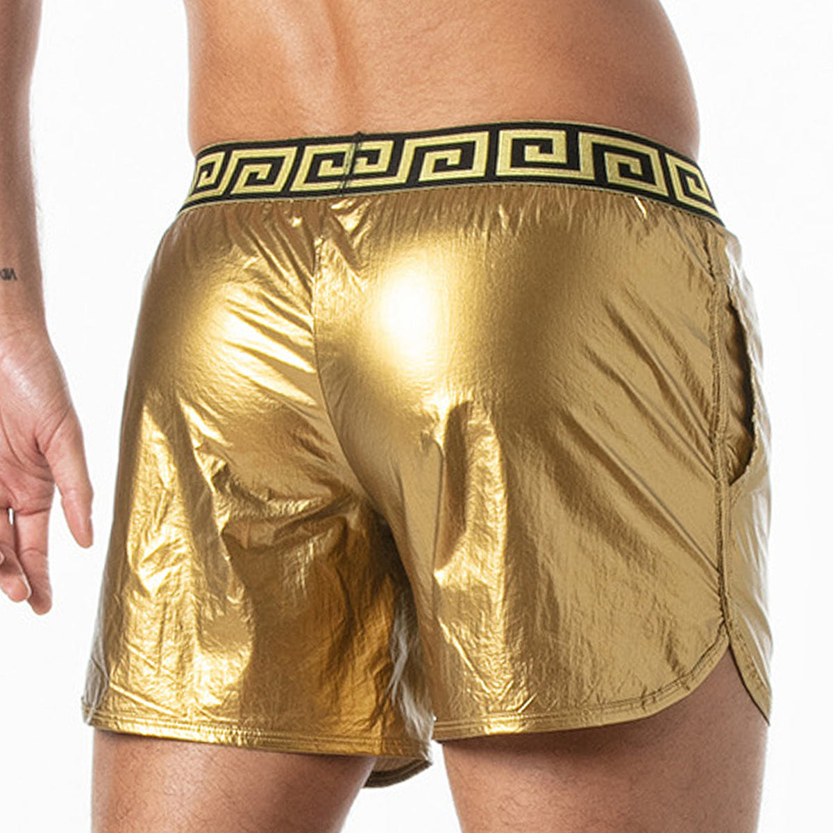 Invictus Party-Shorts Schwarz Gold-1