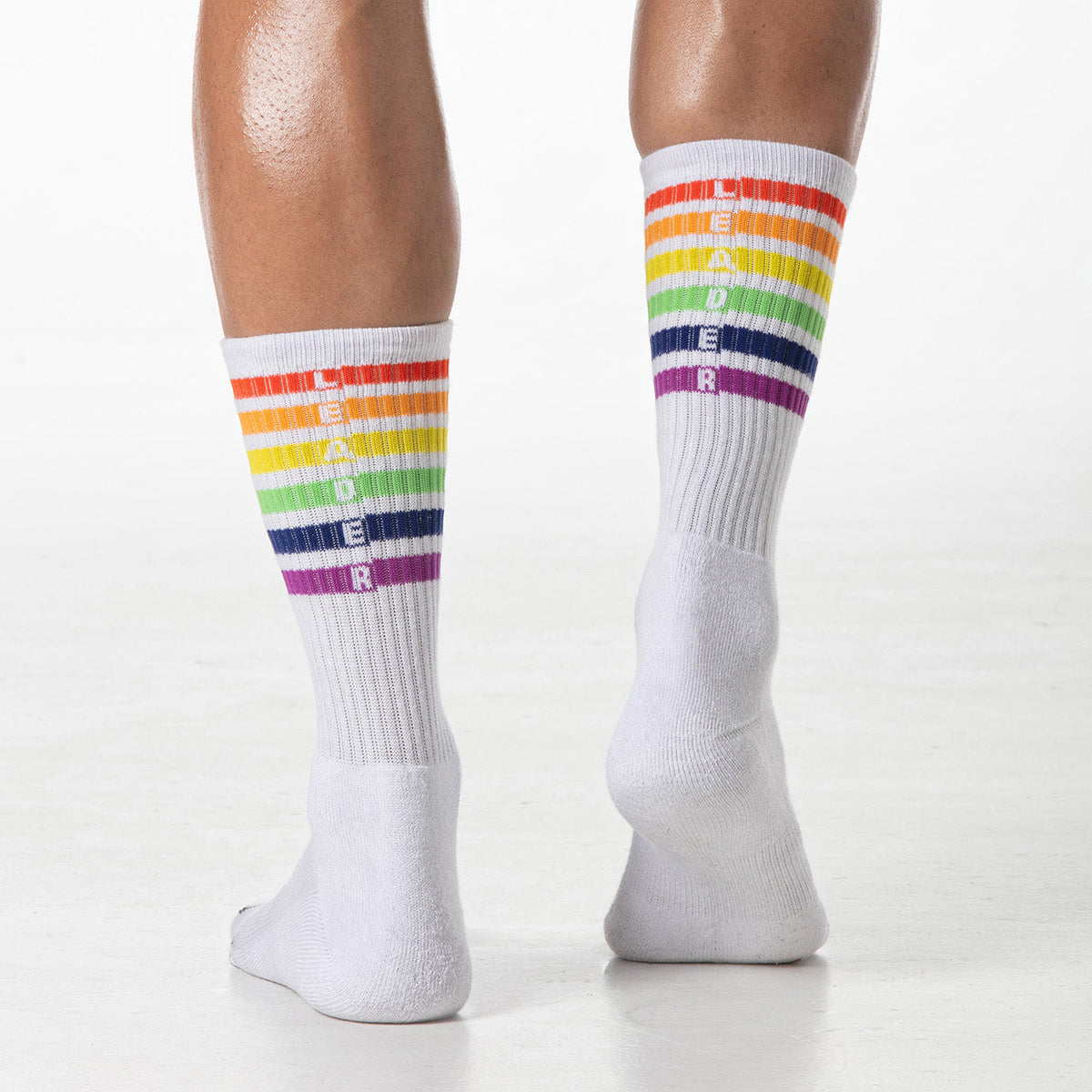 Pride Stripes Crew-Socken Weiß-2