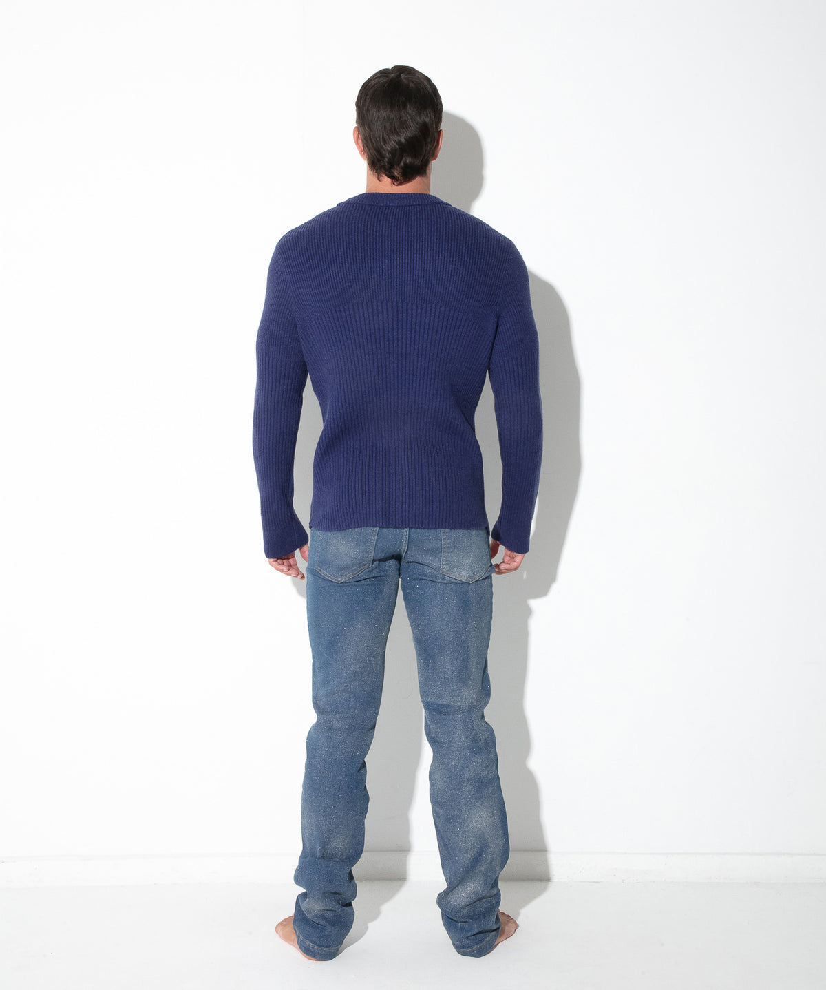 CODE 22 Rippstrick-Pullover mit Rundhals 7021 – Ribbed Sweater - Code 22 - Shop Deutschland Noodosz