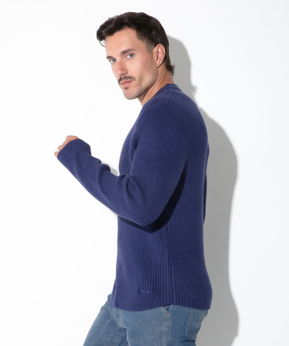 CODE 22 Rippstrick-Pullover mit Rundhals 7021 – Ribbed Sweater - Code 22 - Shop Deutschland Noodosz