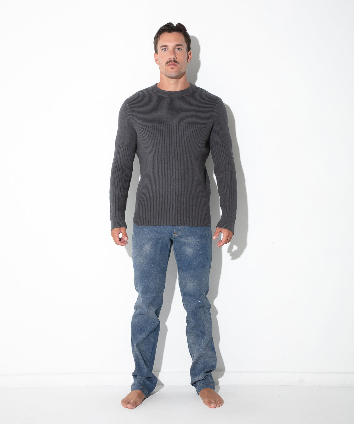 CODE 22 Rippstrick-Pullover mit Rundhals 7021 – Ribbed Sweater - Code 22 - Shop Deutschland Noodosz