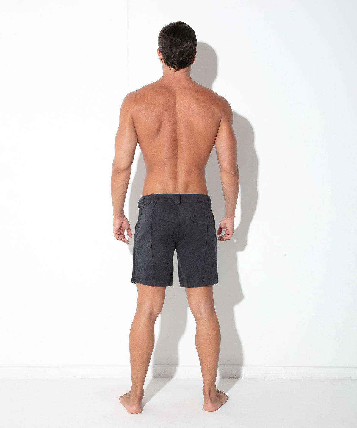 Gesteppte Shorts mit Druckknopf-Details 9788 - Code 22 - Shop Deutschland Noodosz