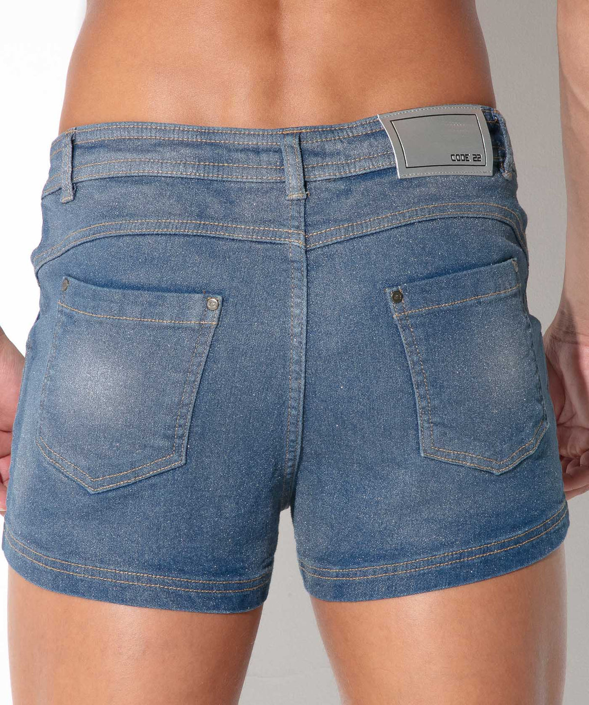 CODE 22 Metallic-Jeansshorts 9836 – Silber - Code 22 - Shop Deutschland Noodosz