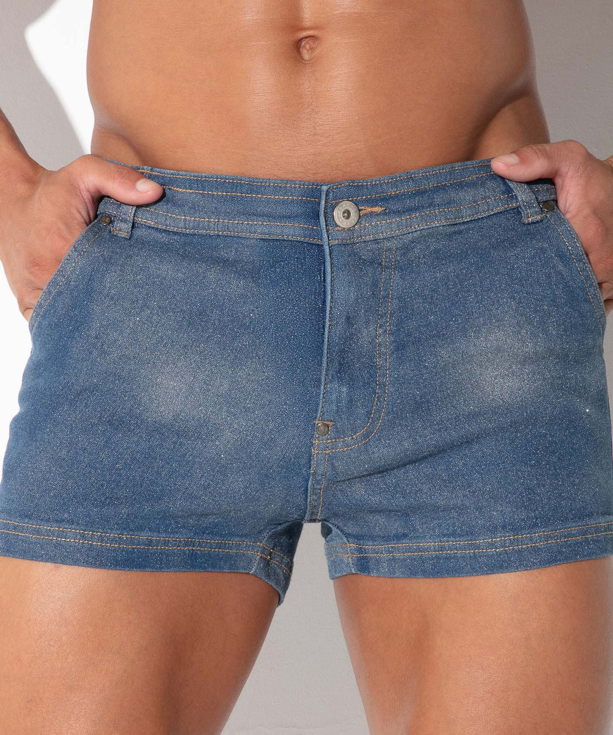 CODE 22 Metallic-Jeansshorts 9836 – Silber - Code 22 - Shop Deutschland Noodosz