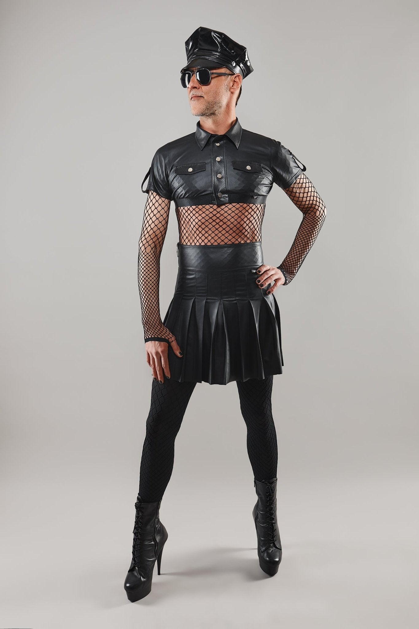halblanger Rock BOJavier001 schwarz - 2XL - Regnes Fetish Planet - Shop Deutschland Noodosz