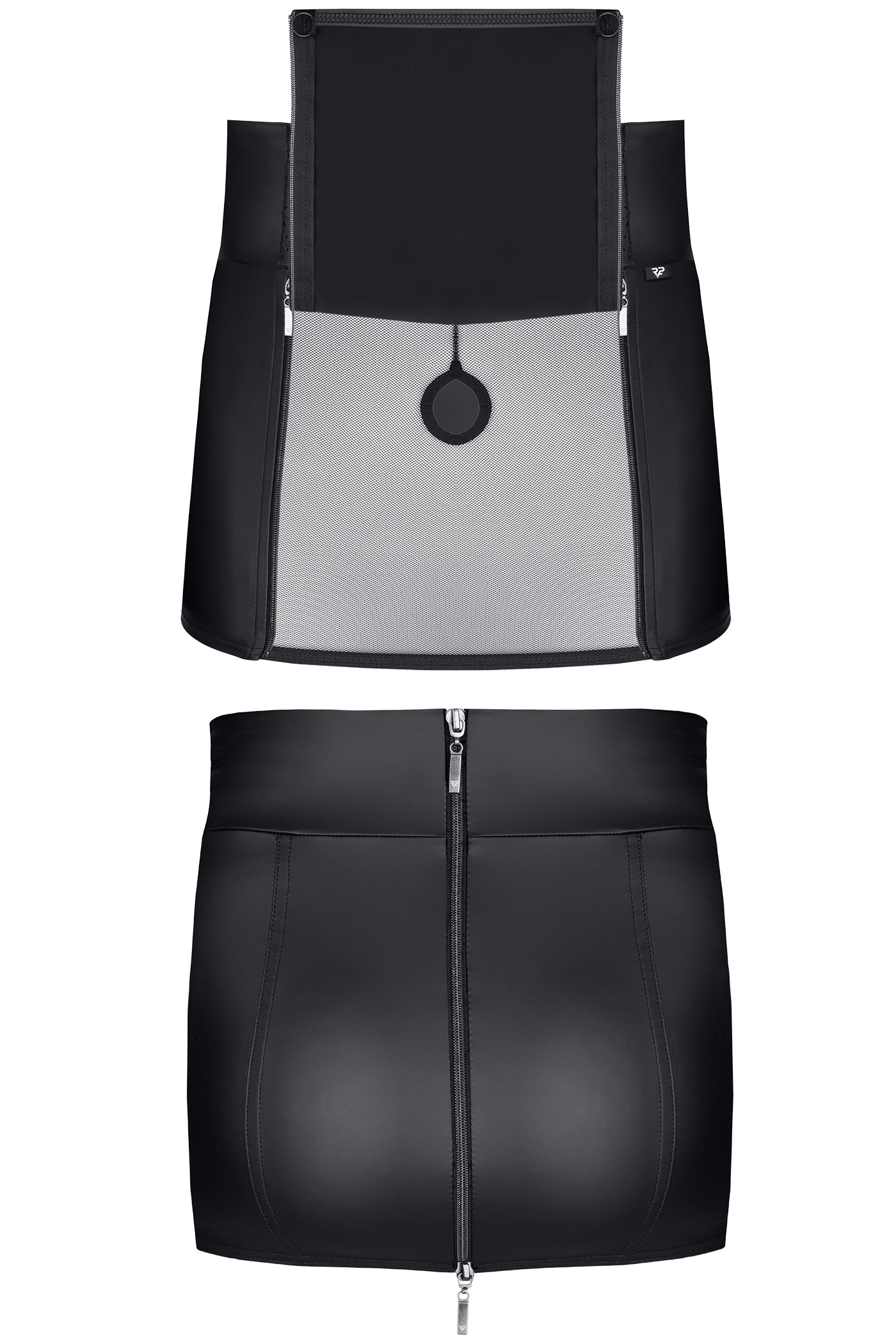 kurzer Rock BOJorge001 schwarz - 2XL