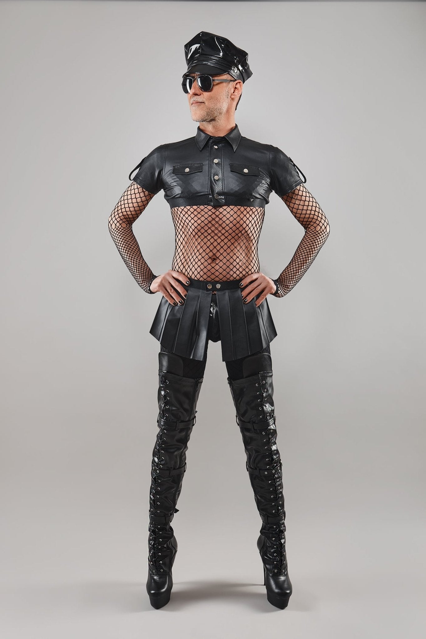kurzer Rock BOJulian001 schwarz - 2XL - Regnes Fetish Planet - Shop Deutschland Noodosz