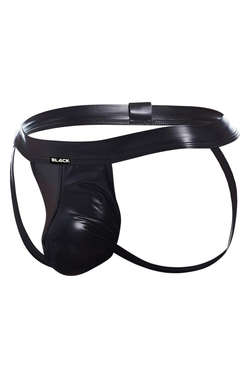 schwarzer Wetlook Jockstrap BL4CK05 - XL