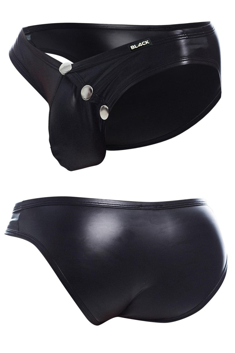 schwarzer Wetlook Slip BL4CK01 - XL-0