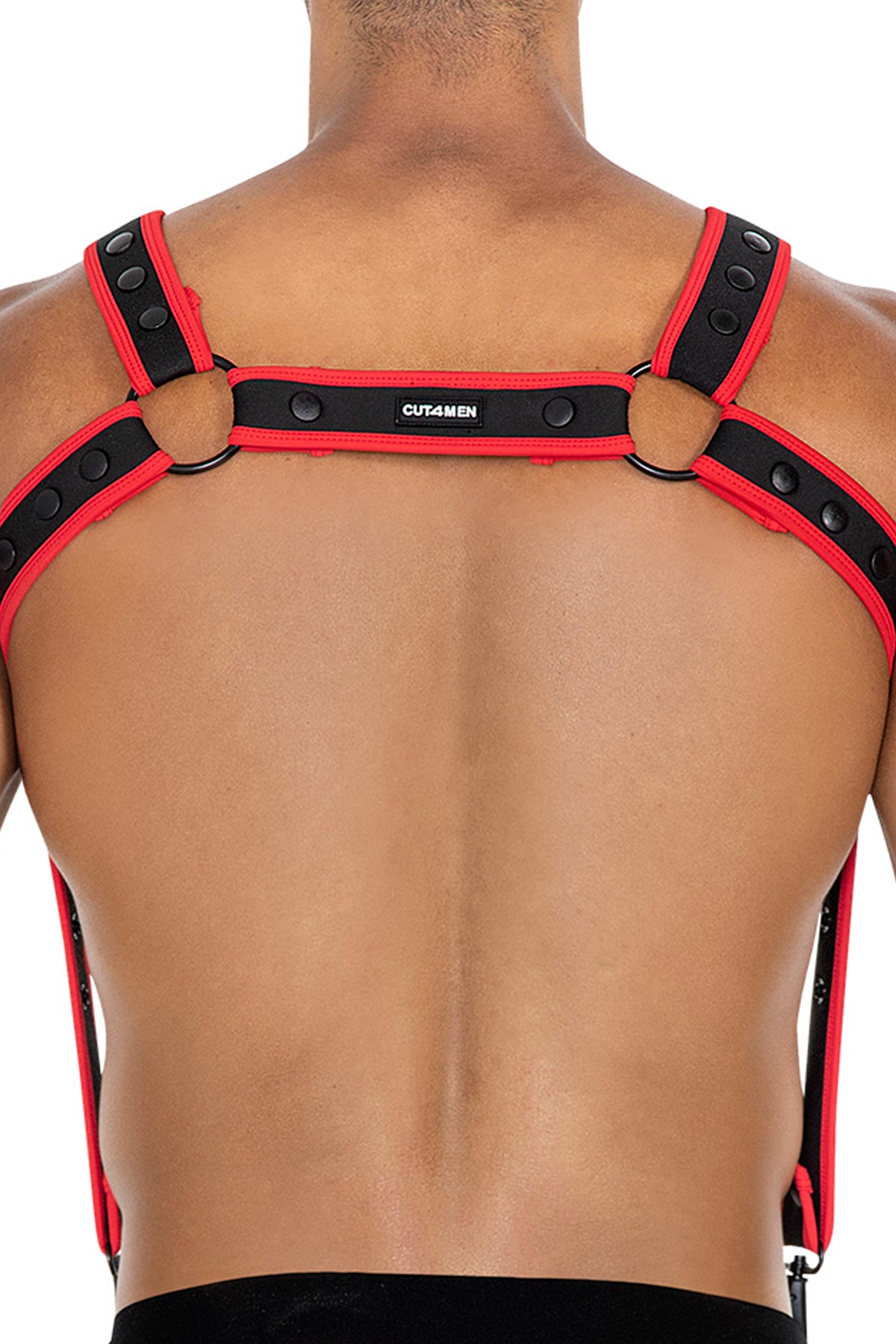 black/red chest harness 05 - OS