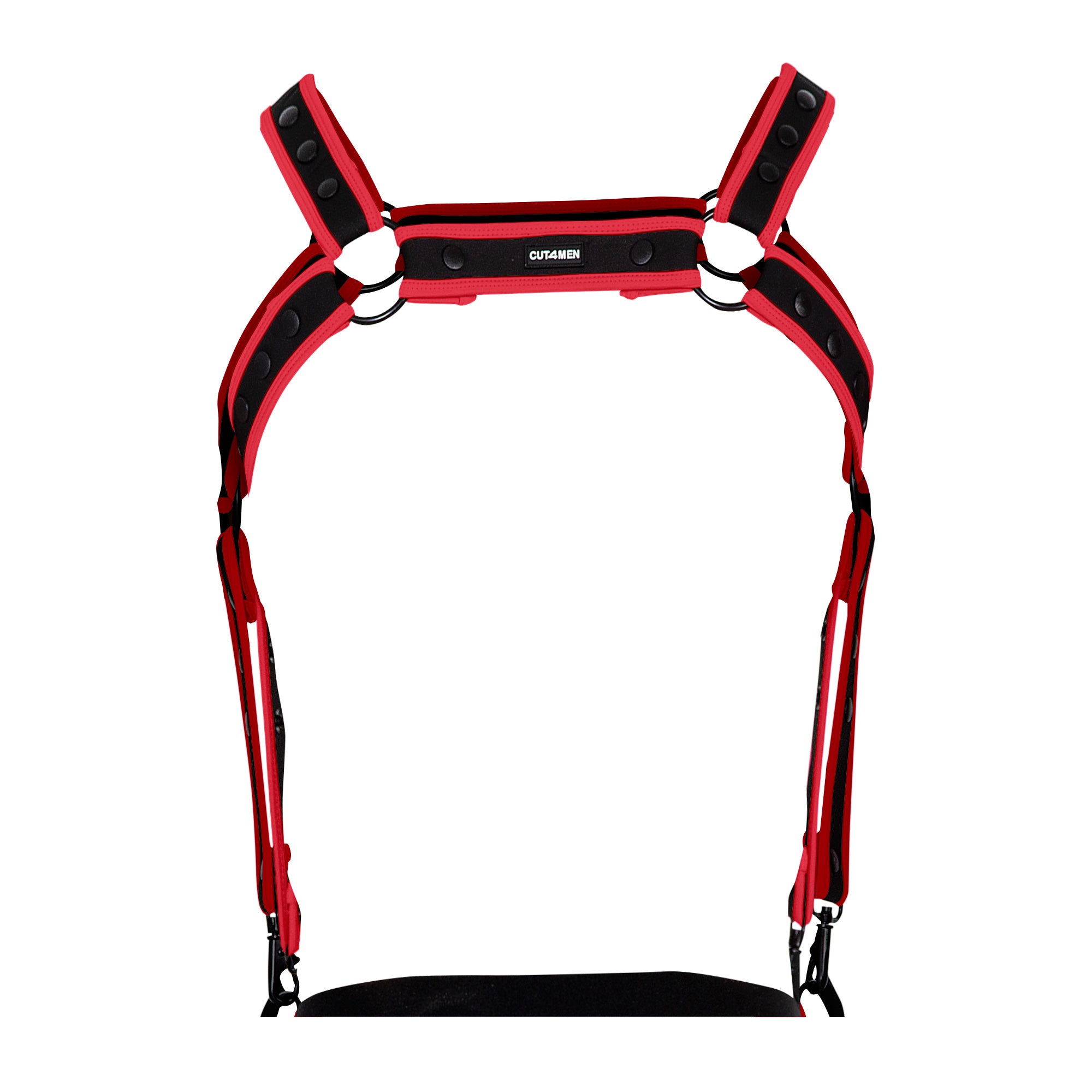 black/red chest harness 05 - OS