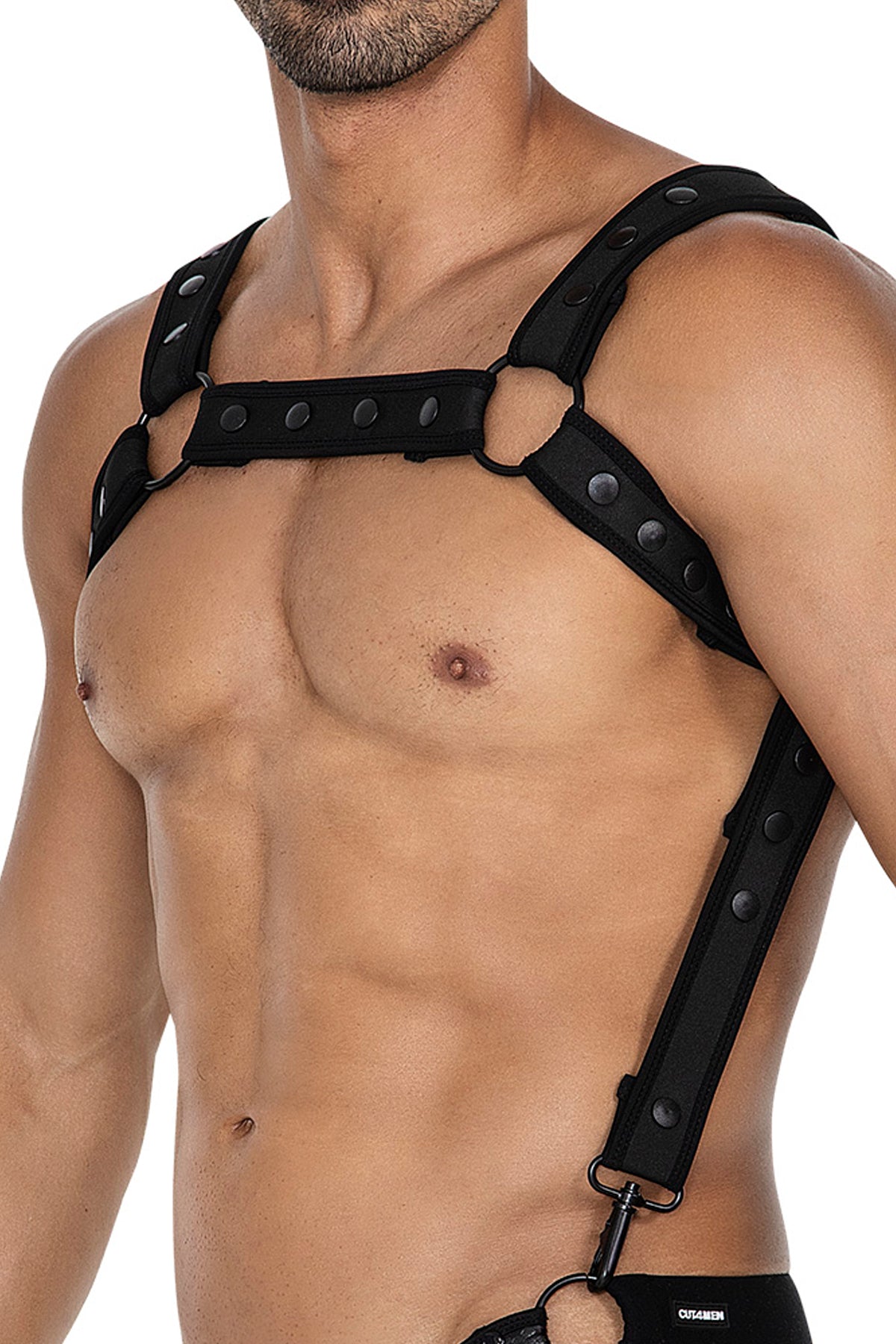 black chest harness 05 - OS