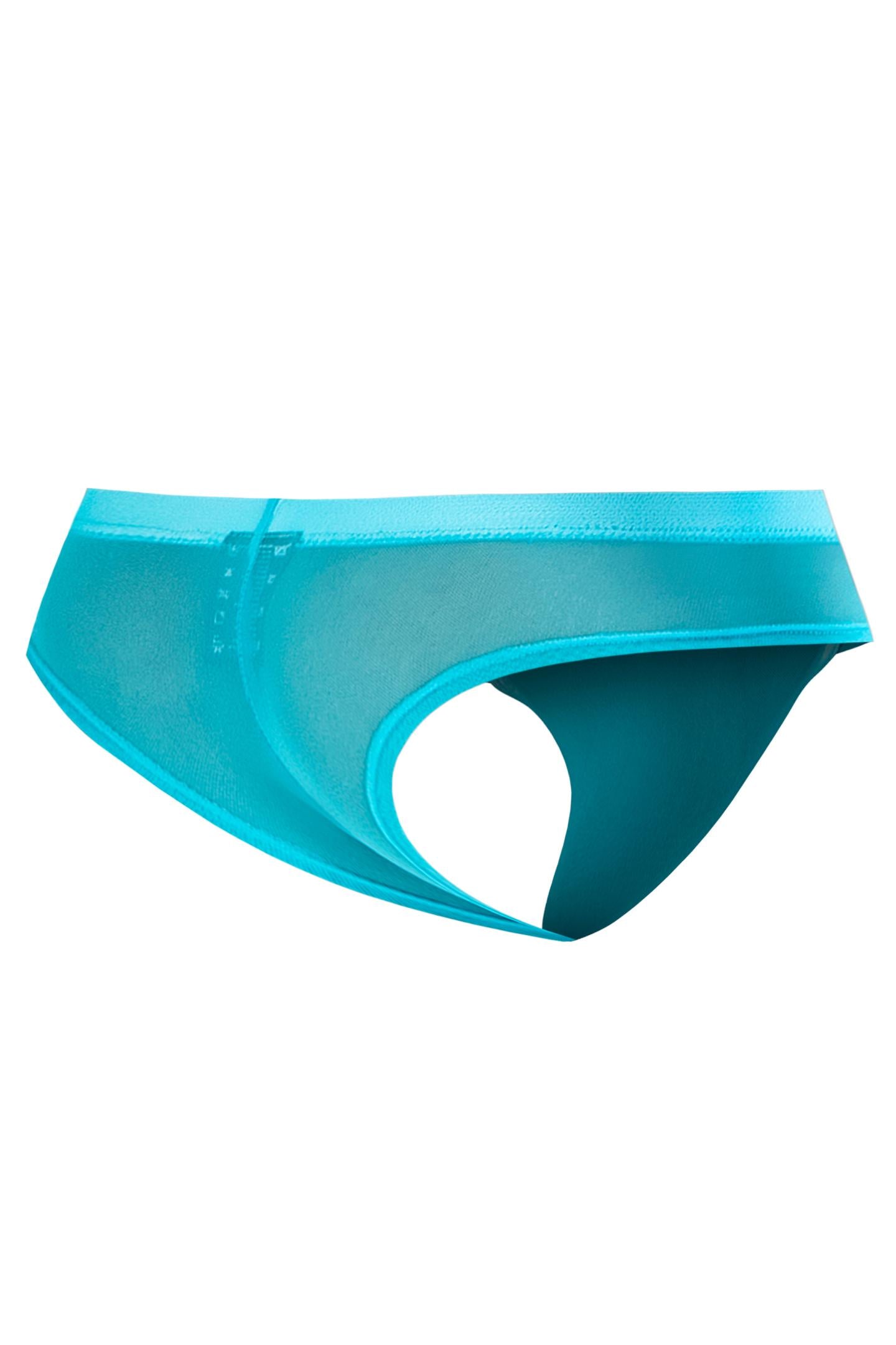 türkiser Hybrid Cheeky Brief Netz C4MSPX22 GLOW - XL-1