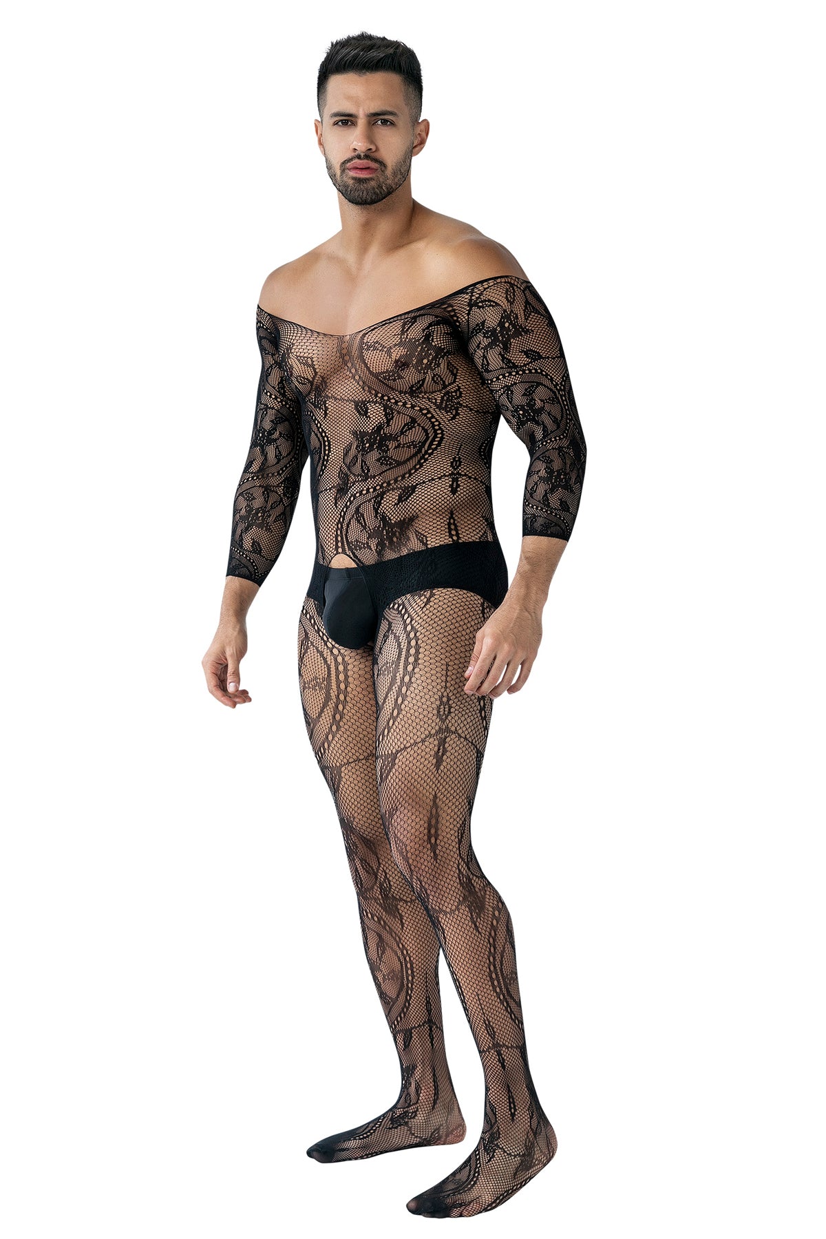 Herren Bodystocking ouvert RAV119 - L/XL