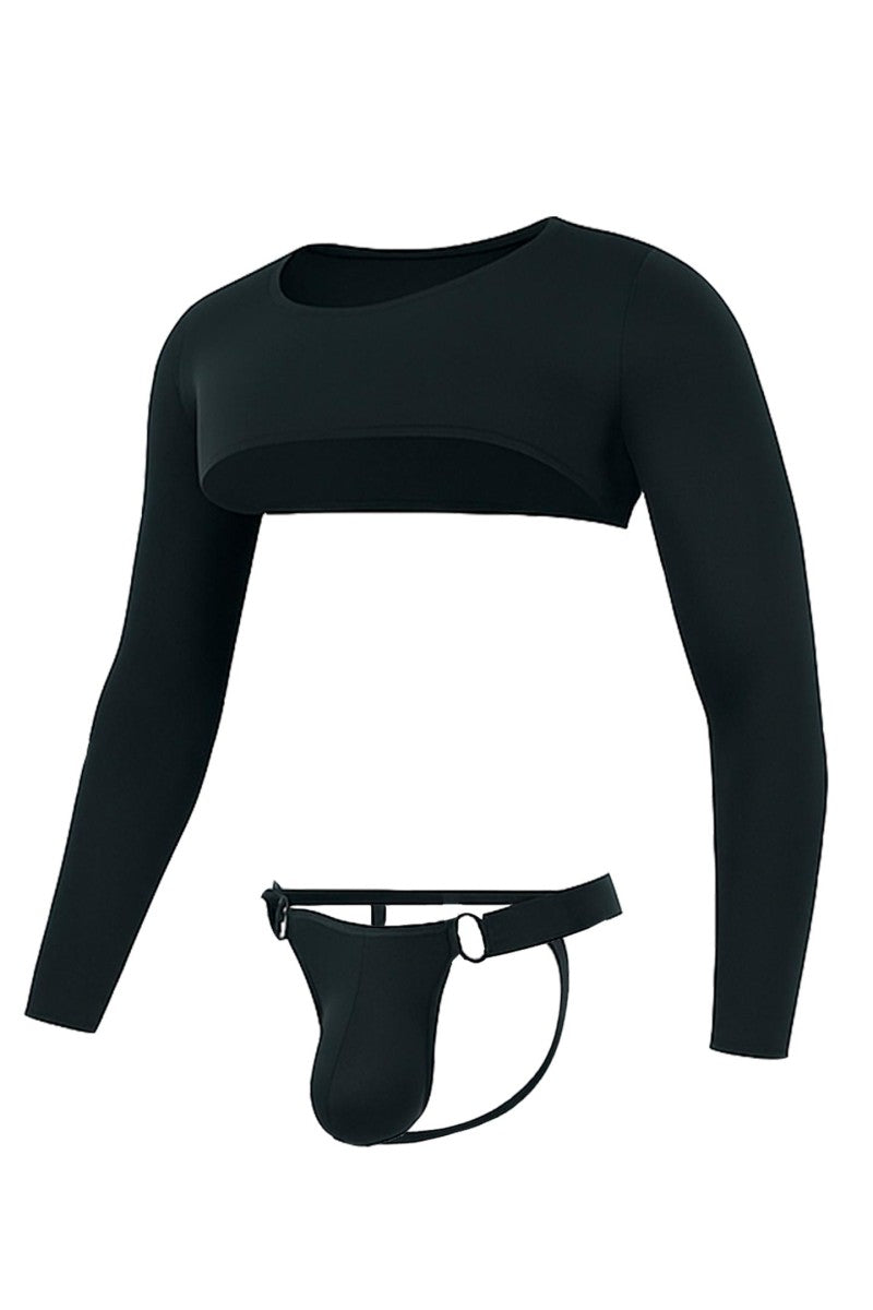 schwarzes Jockstrap-Set RAV117 - XL