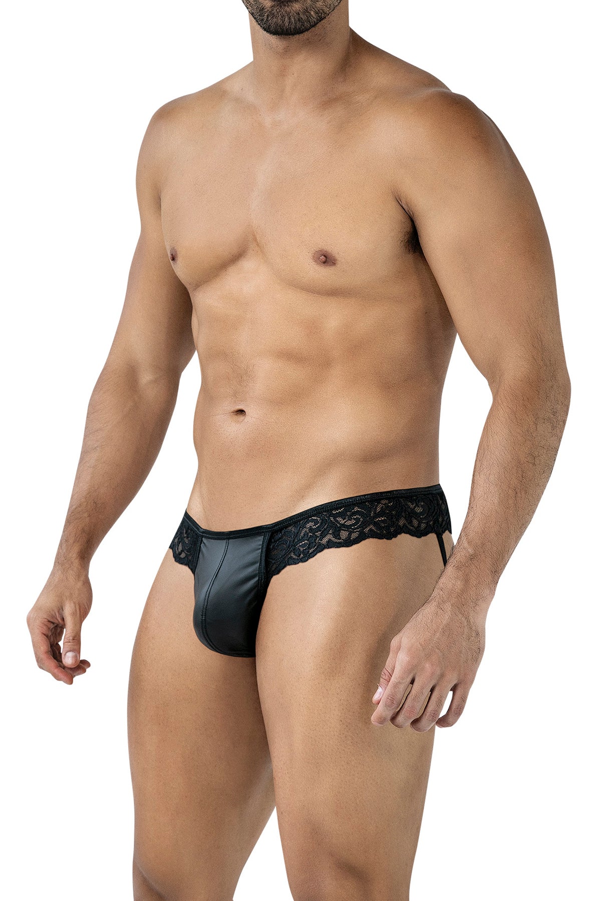 Black Lacey Jockstring RAV104 - XL