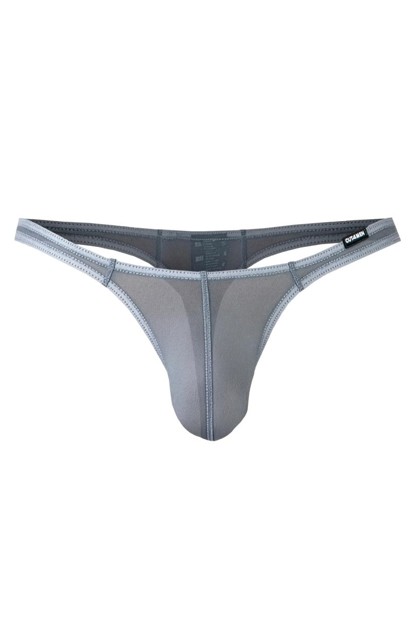 grauer Mesh Brazilian Thong C4MSPX06 - XL