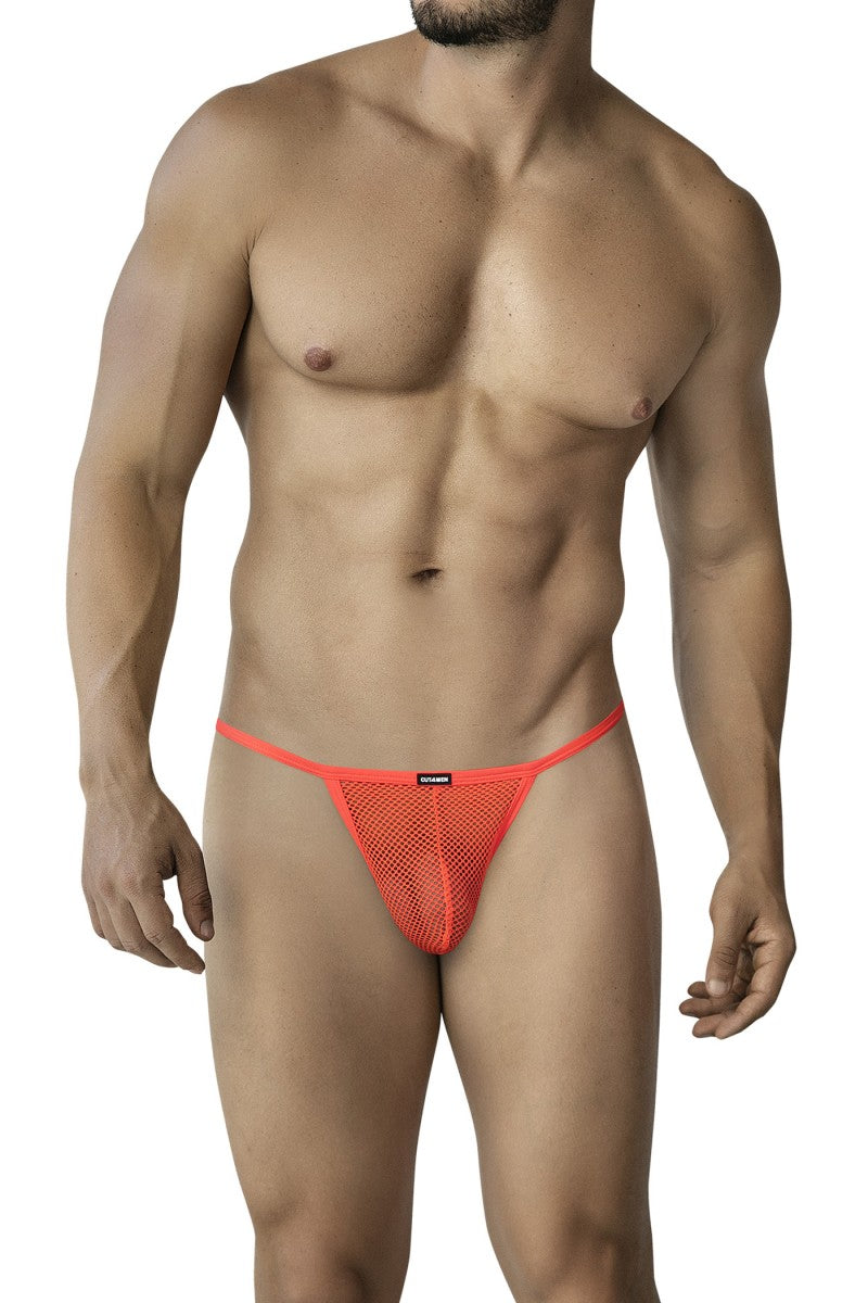 Orange Fluo Mesh Tanga C4MMSH03 - L/XL