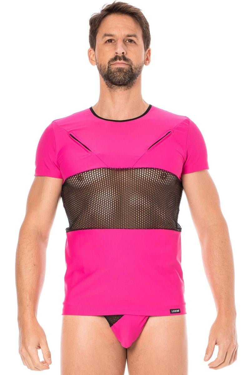 Herren T-Shirt 2004-81 magenta - XL - LOOK ME - Shop Deutschland Noodosz