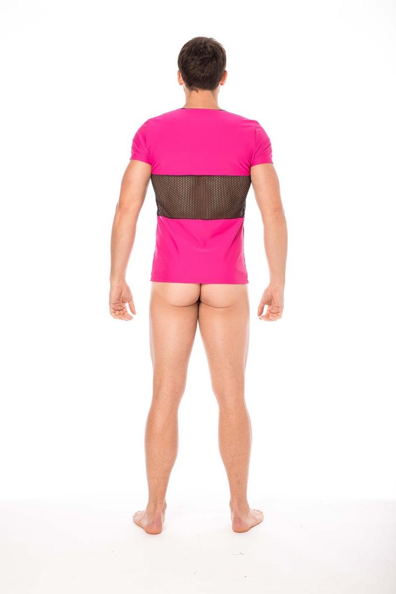 Herren T-Shirt 2004-81 magenta - XL - LOOK ME - Shop Deutschland Noodosz