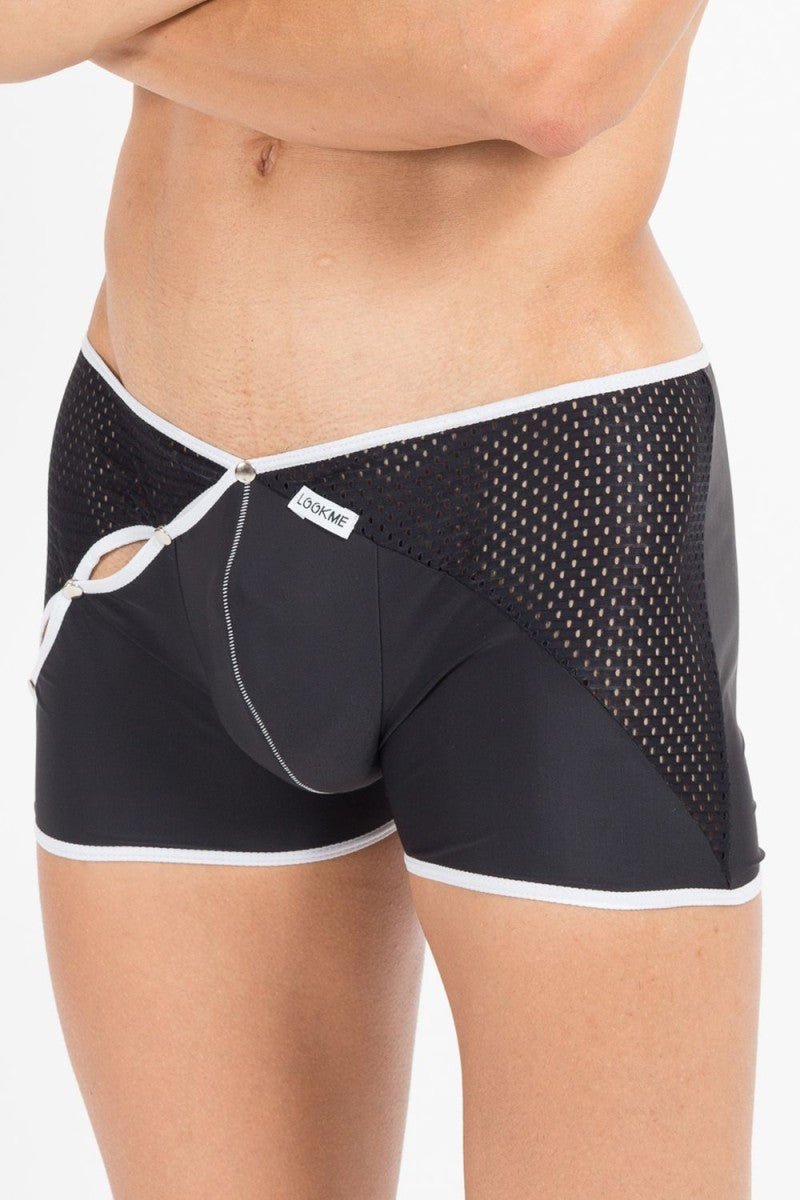 schwarz/weißer Herren-Boxer Mixing 43-67 XL von Look Me - LOOK ME - Shop Deutschland Noodosz