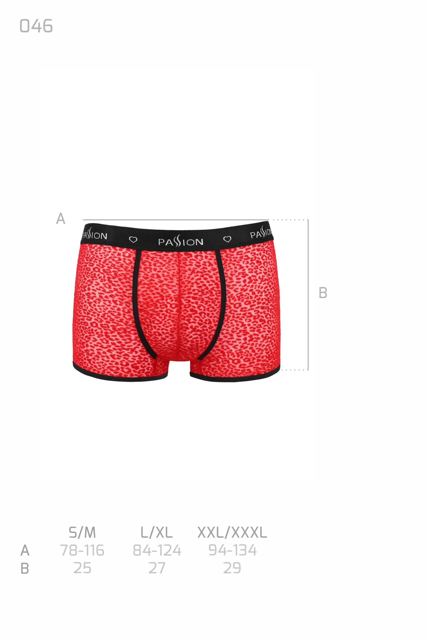 rote Herren Shorts 046 - 2XL/3XL - Passion Menswear - Shop Deutschland Noodosz