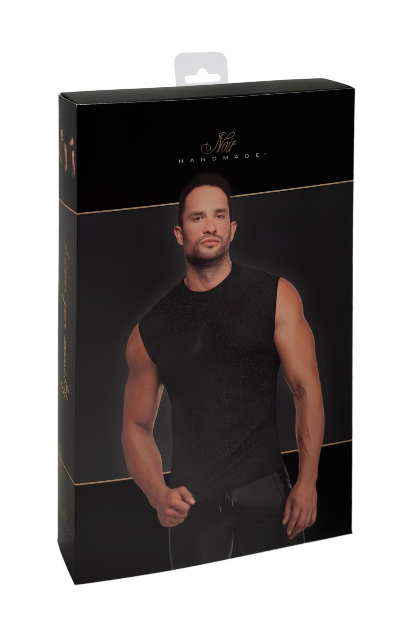 Feinnetz Tank Top H083 - 3XL - Noir Handmade Men - Shop Deutschland Noodosz