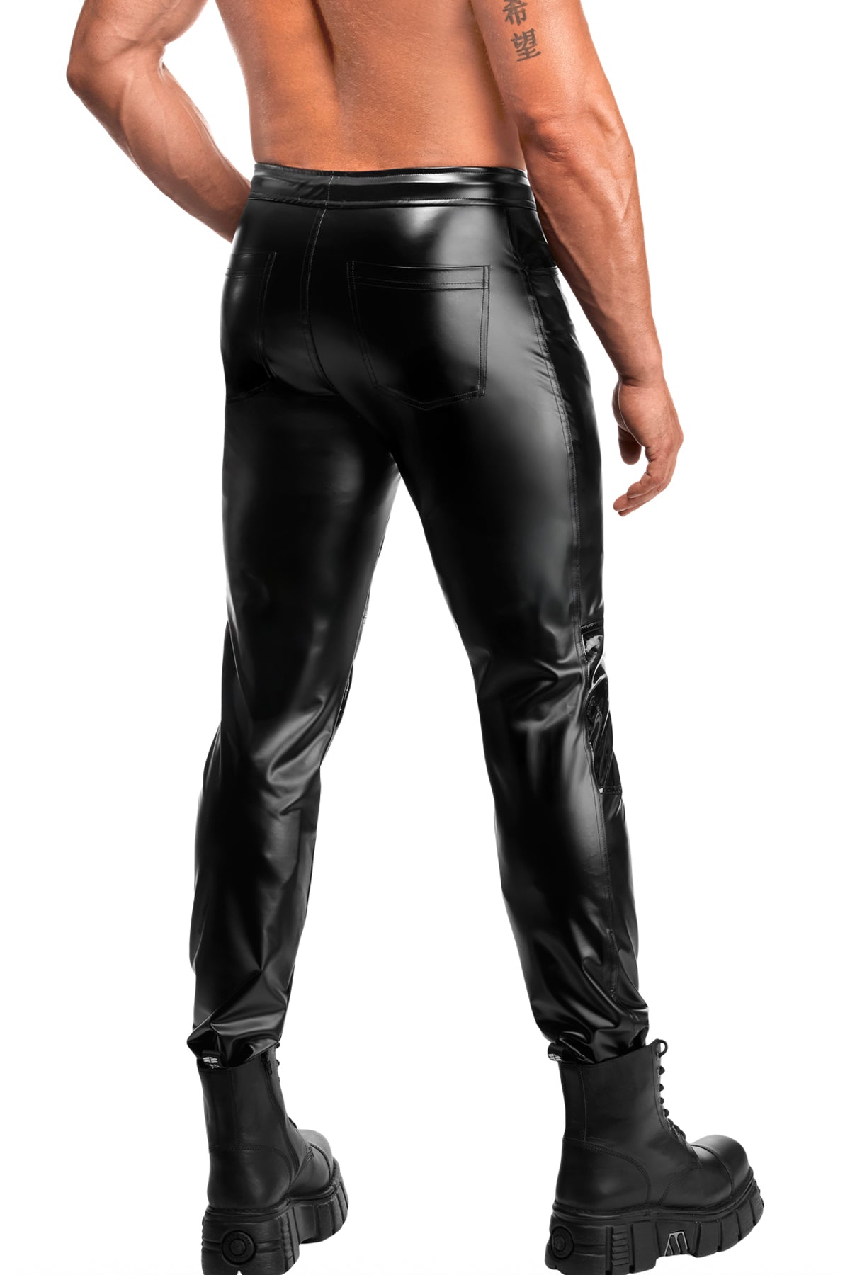schwarze Herrenhose Rogue H087 - 3XL - Noir Handmade Men - Shop Deutschland Noodosz