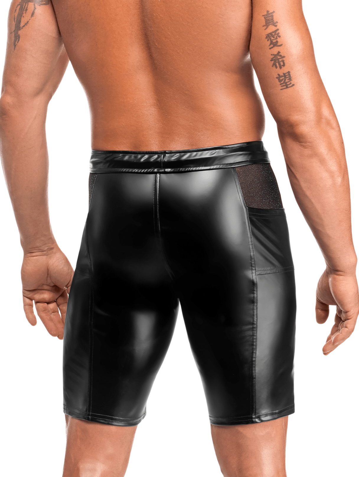 schwarze Shorts Onyx Hybrid H089 - 3XL - Noir Handmade Men - Shop Deutschland Noodosz