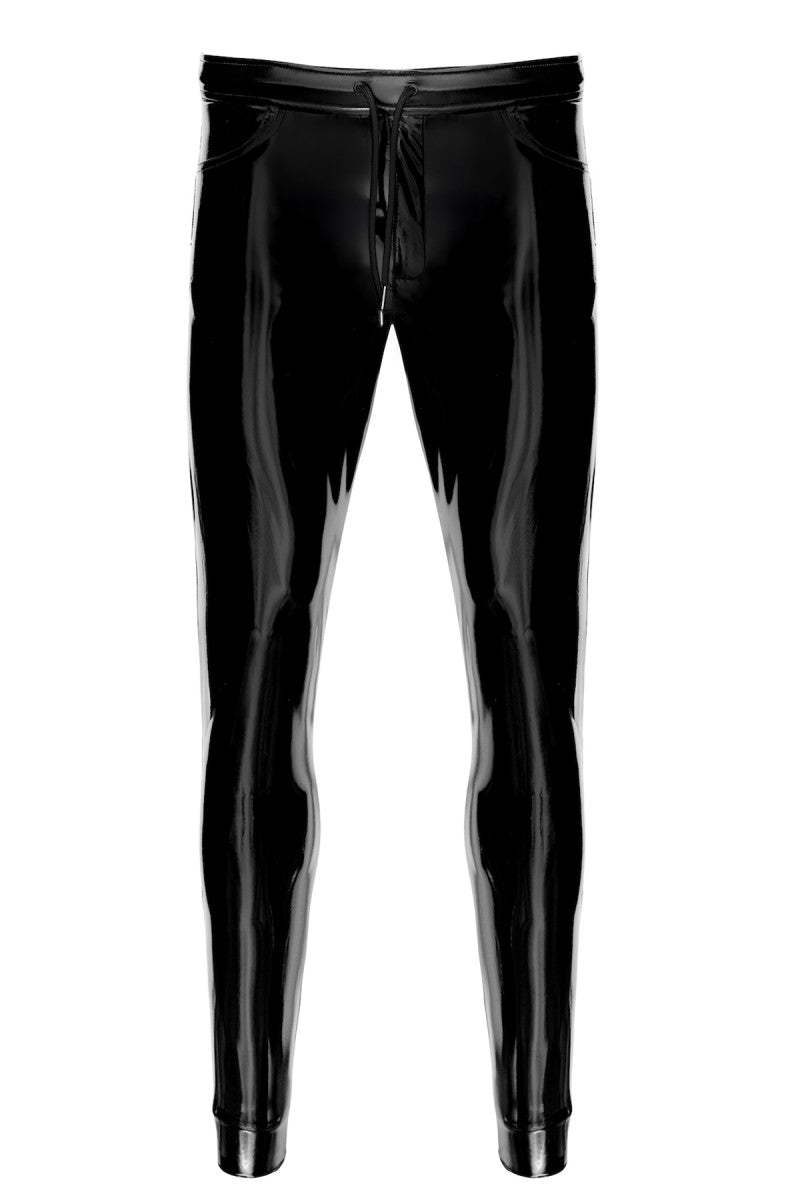 schwarze Lack Hose Voltage H093 - 3XL - Noir Handmade Men - Shop Deutschland Noodosz