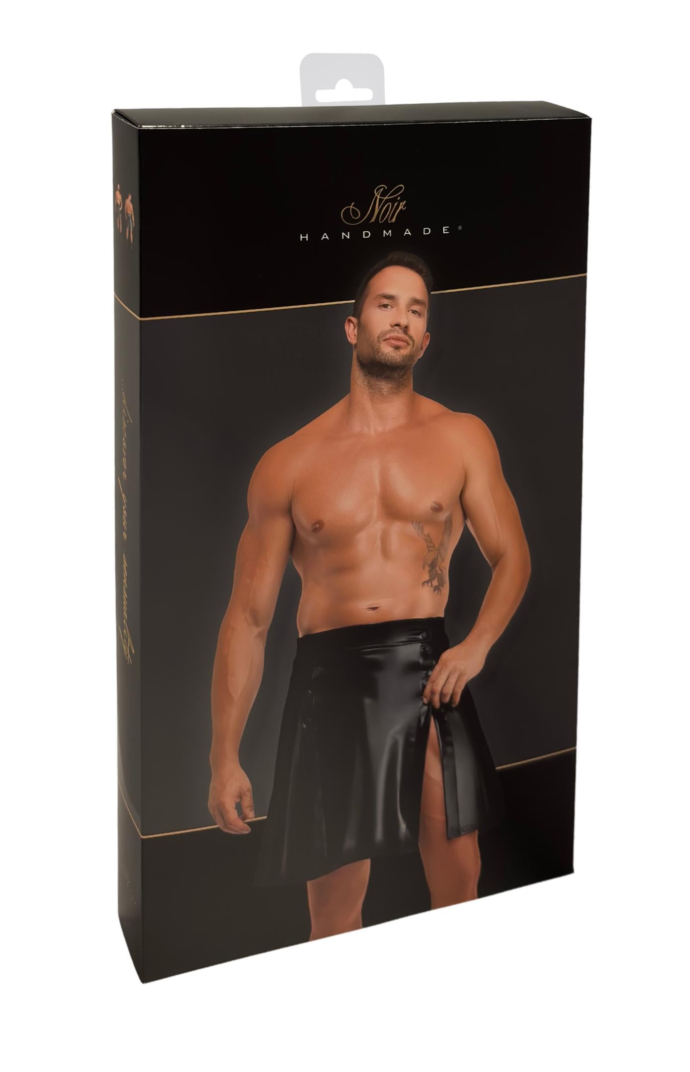 schwarzer Herren Rock Valor H090 - 3XL - Noir Handmade Men - Shop Deutschland Noodosz