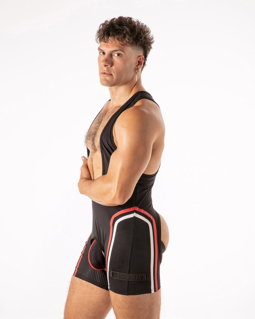 LOCKER GEAR WATCH IT ZIP SINGLET LK0633, bodysuit bodysuit overall