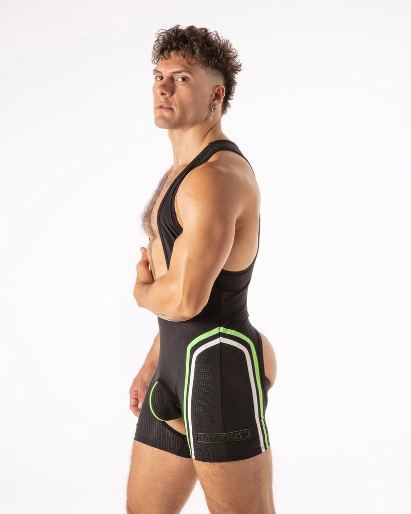 LOCKER GEAR WATCH IT ZIP SINGLET LK0633, bodysuit bodysuit overall
