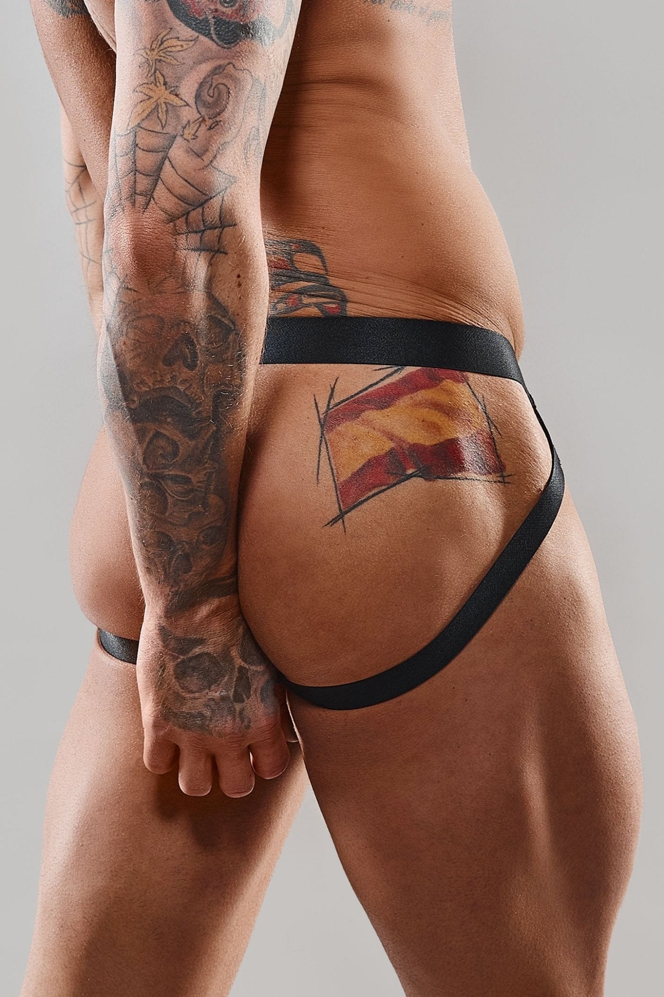 Jock Strap REPatrick001 schwarz/rot - 2XL - Regnes Fetish Planet - Shop Deutschland Noodosz