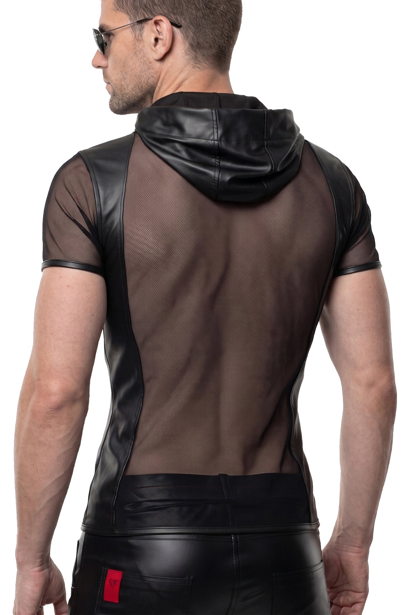 Herren Kapuzen T-Shirt ADGinter001 schwarz - 2XL