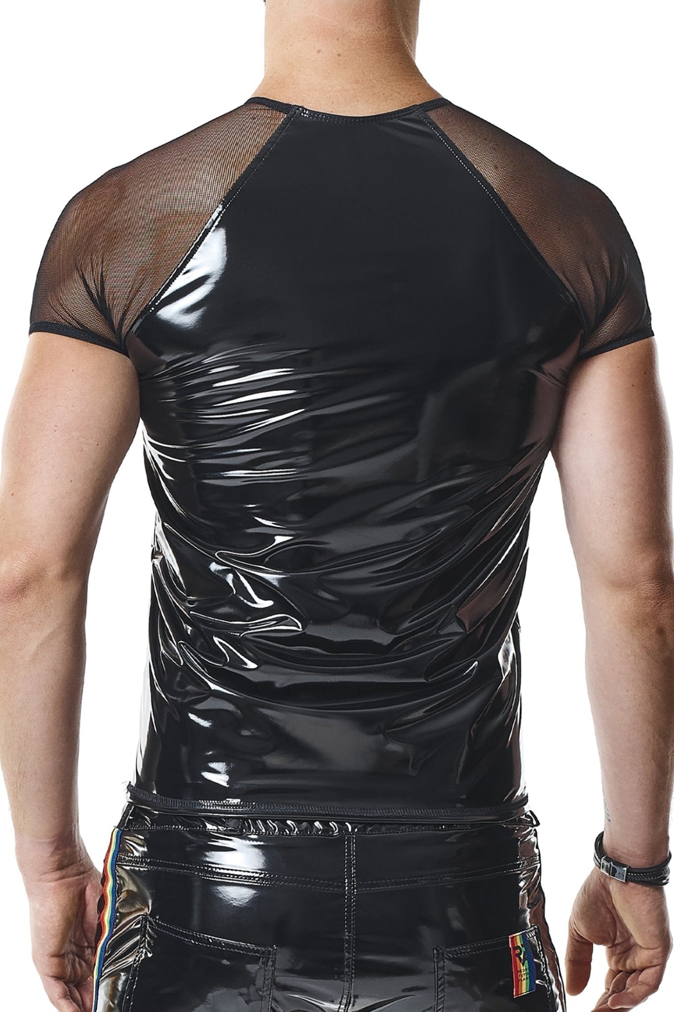 PVC Herren T-Shirt RMSandroRBW schwarz - 2XL - Regnes Fetish Planet - Shop Deutschland Noodosz