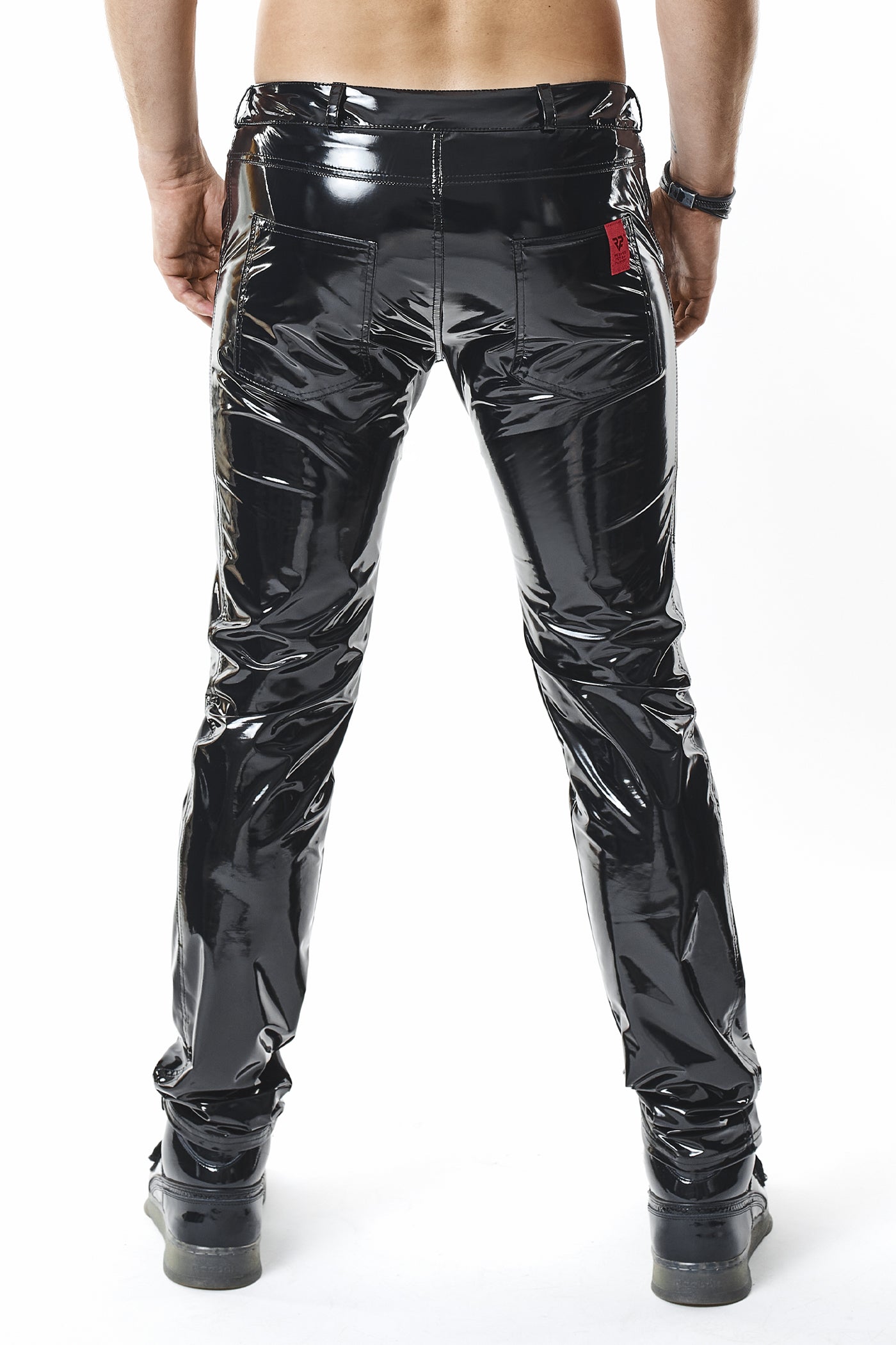 schwarze Lack Herren Hose RMPiero - 2XL