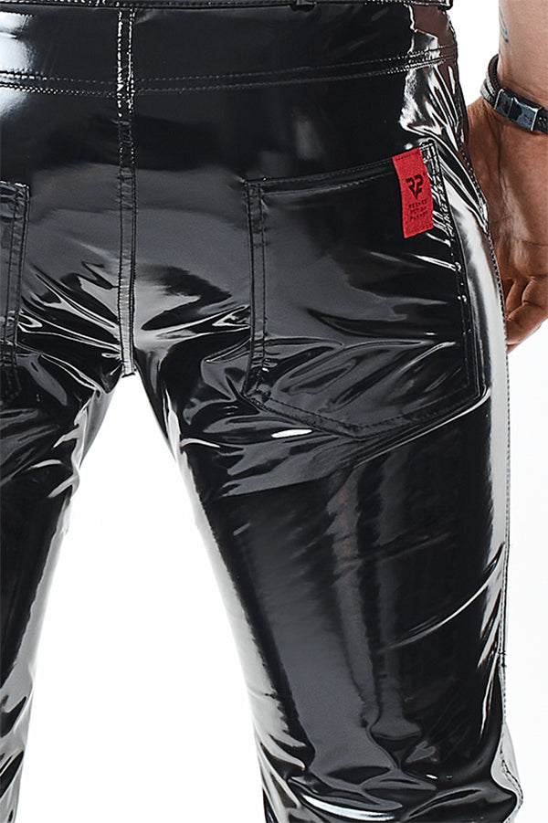 schwarze Lack Herren Hose RMPiero - 2XL