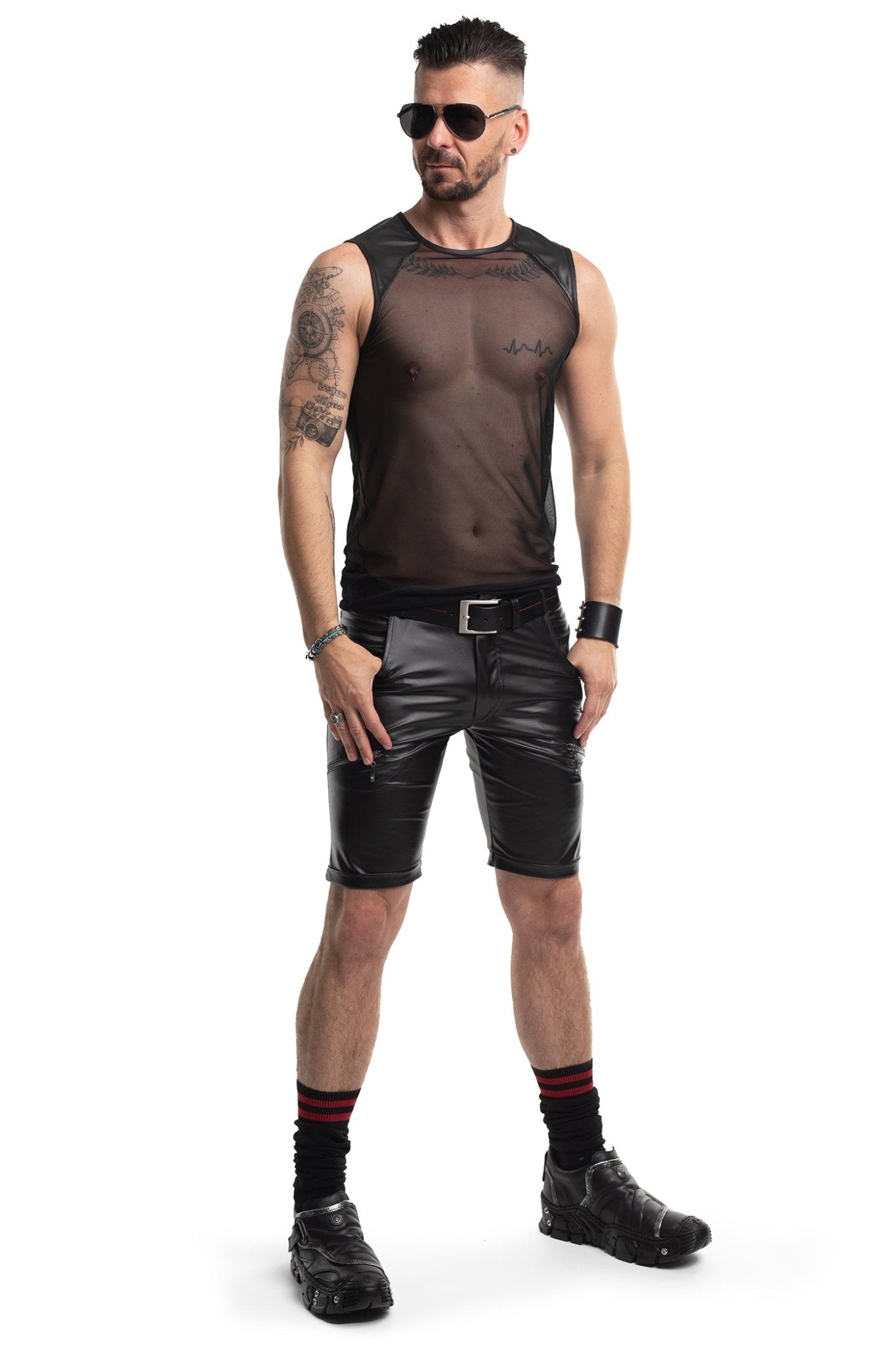 Herren Shorts RMNorberto001 schwarz - 2XL - Regnes Fetish Planet - Shop Deutschland Noodosz