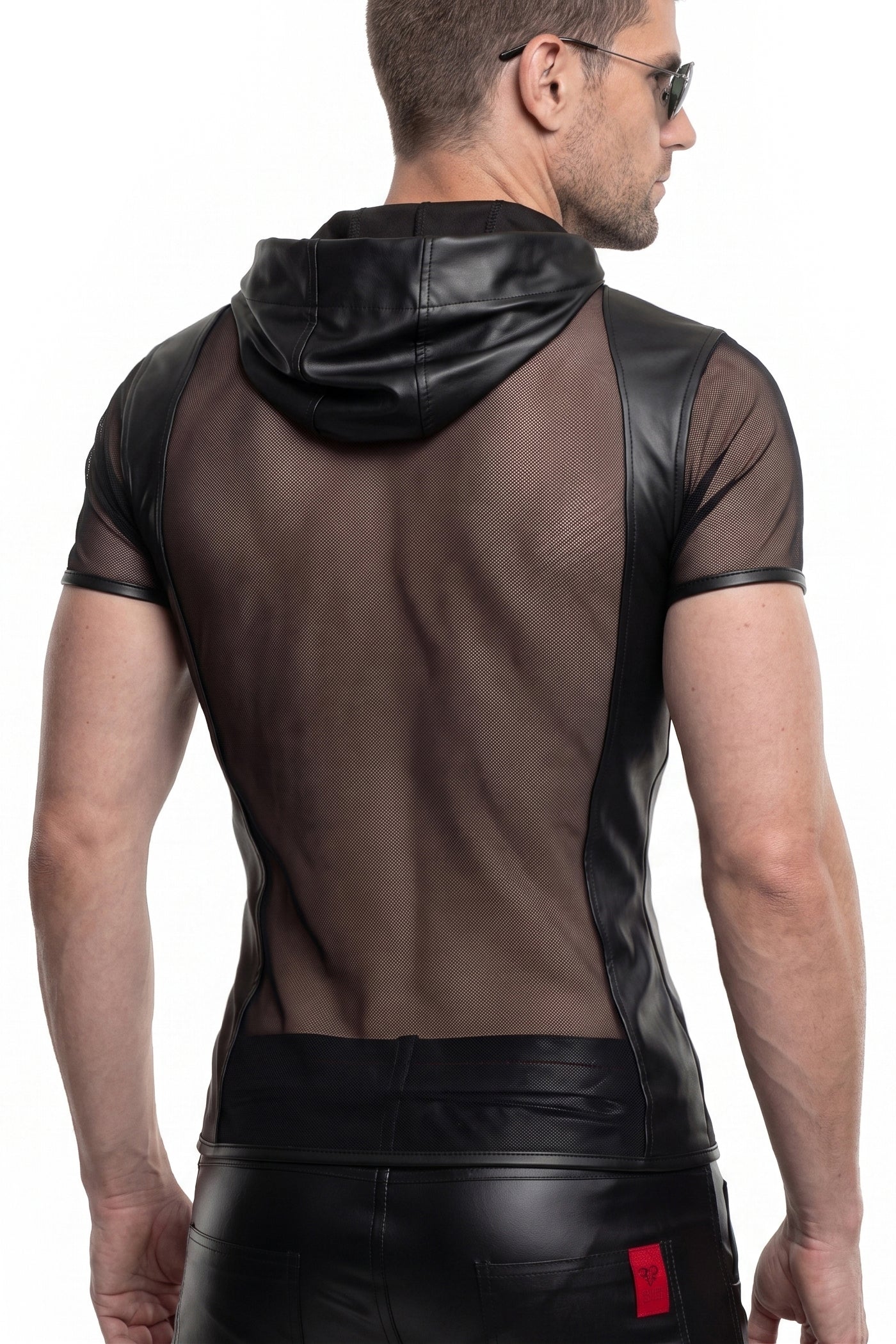 Herren Kapuzen T-Shirt ADGuido001 schwarz - 2XL