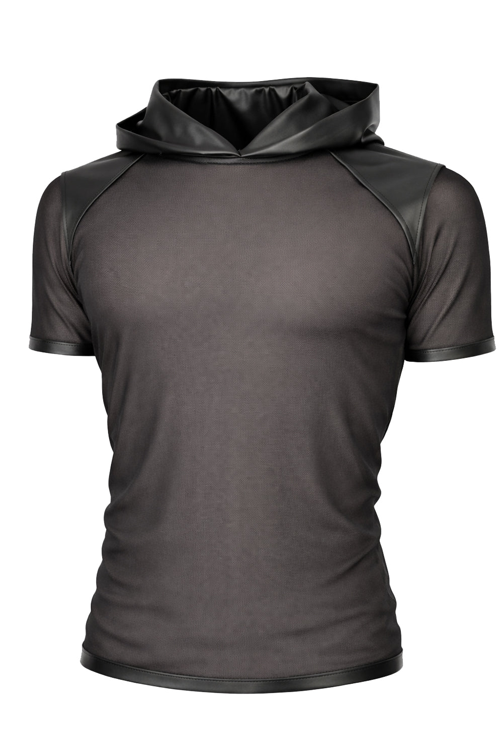 Herren Kapuzen T-Shirt ADGuido001 schwarz - 2XL
