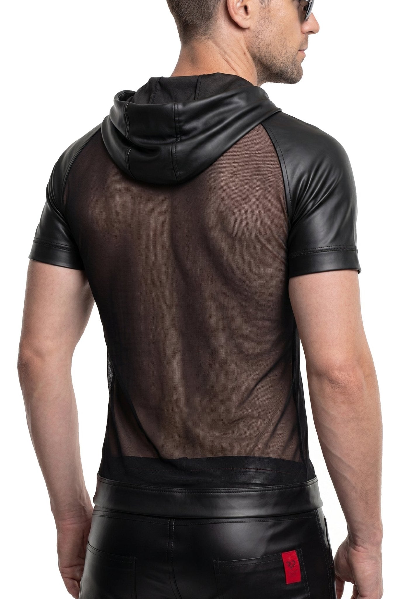 Herren Kapuzen T-Shirt ADMagnus001 schwarz - 2XL - Regnes Fetish Planet - Shop Deutschland Noodosz